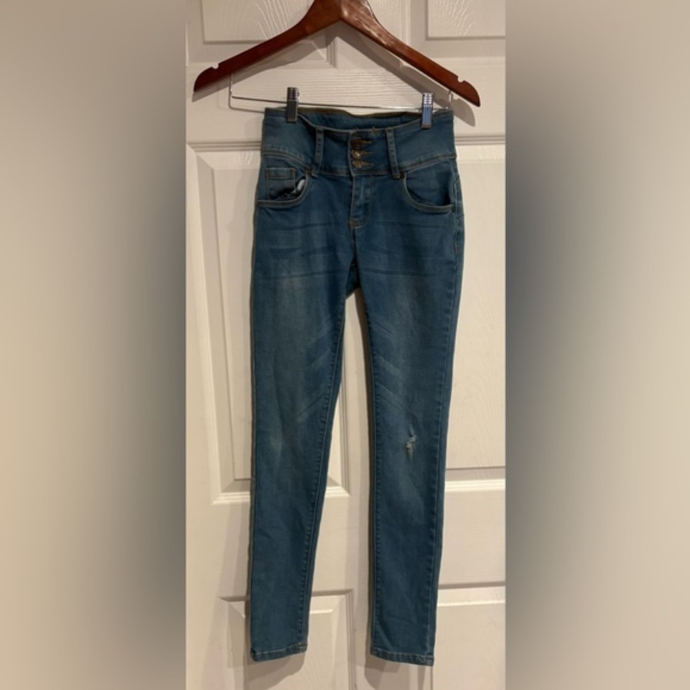 BAMBOO High Rise Blue Jeans for Women